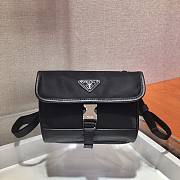 Prada Re-Nylon Saffiano Leather Smartphone Case 18x12.5x2.5cm - 1