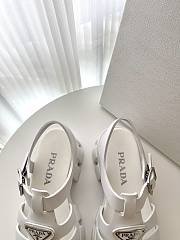 Prada Foam Rubber Sandals White - 5