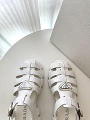 Prada Foam Rubber Sandals White - 3