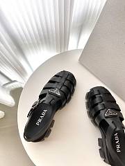 Prada Foam Rubber Sandals Black - 5