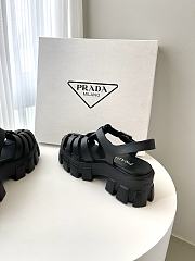 Prada Foam Rubber Sandals Black - 2