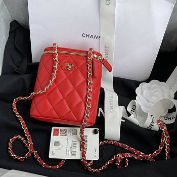 Chanel Vanity Case Red 11.5x11x4.5cm