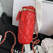 Chanel Vanity Case Red 11.5x11x4.5cm - 5