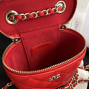 Chanel Vanity Case Red 11.5x11x4.5cm - 3