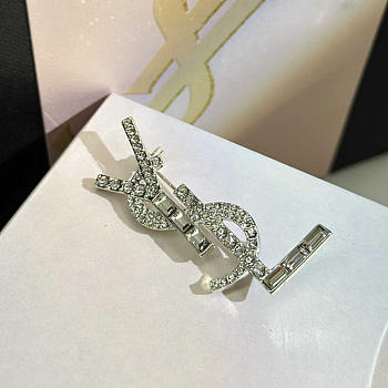 YSL Opyum  Silver Brooch