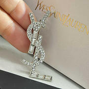 YSL Opyum  Silver Brooch - 3