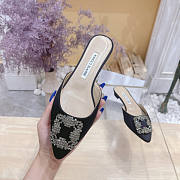 Manolo Blahnik Black Flat - 5