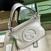 Gucci Blondie Small Leather Tote White 24x30x6cm - 5