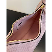 Fendi Small Fendigraphy Hobo Bag Python Leather Pink 29x24.5x10cm - 4