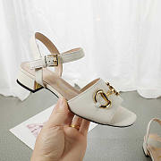 Gucci Women's Sandal With Horsebit White - 1