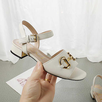 Gucci Women's Sandal With Horsebit White