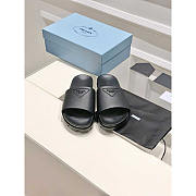 Prada Rubber Slides Black - 6