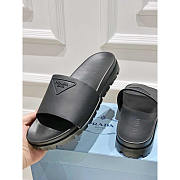 Prada Rubber Slides Black - 3