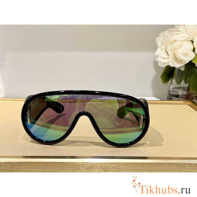 Loewe Men's Green Wave Mask Sunglasses - 1
