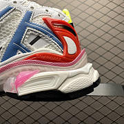 Balenciaga Runner Sneaker White Red Blue Pink Mesh and Nylon - 3