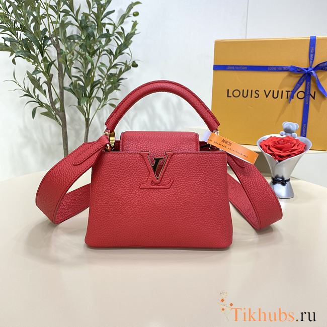 Louis Vuitton LV Capucines Mini Red 21 x 14 x 8 cm - 1