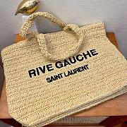 YSL Rive Gauche Supple Tote Bag Raffia Crochet 38x35x14.5cm - 5