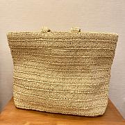 YSL Rive Gauche Supple Tote Bag Raffia Crochet 38x35x14.5cm - 3