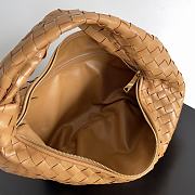 Bottega Veneta Small Jodie Intrecciato Leather Shoulder Bag Caramel 48x40x16cm - 5