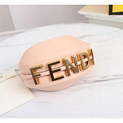 Fendi Mini Fendigraphy Leather Bag Pale Pink 16.5x14x5cm - 6