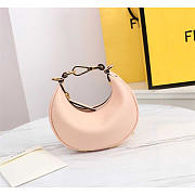 Fendi Mini Fendigraphy Leather Bag Pale Pink 16.5x14x5cm - 4