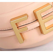 Fendi Mini Fendigraphy Leather Bag Pale Pink 16.5x14x5cm - 3