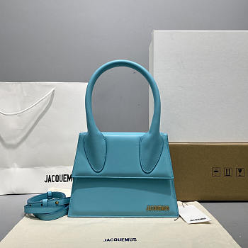 Jacquemus Blue Le Chiquito Mini Bag 18x8x15cm