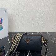 Prada Black Leather Shoulder Bag 23x13.5x5cm - 1