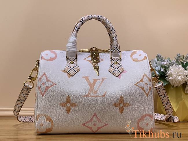 Louis Vuitton LV Speedy Bandoulière 25 Beige 25x19x15cm - 1