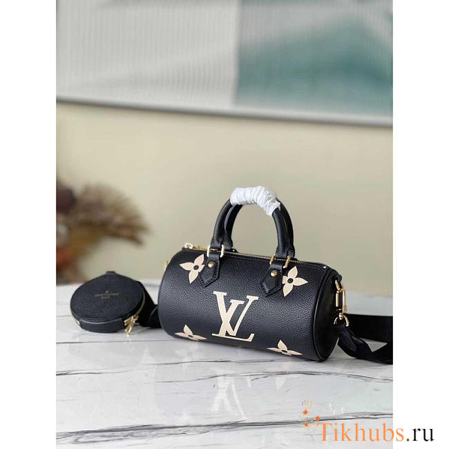 Louis Vuitton LV Papillon BB Black And Beige 20x10x10cm - 1