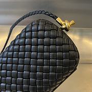 Bottega Veneta Knot On Strap Black 20x12x5.5cm - 4