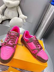 Louis Vuitton LV Sneaker Trainer Pink Brown - 2