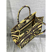 Dior Medium Book Tote Yellow Multicolor Toile de Jouy 36 x 27.5 x 16.5 cm - 6