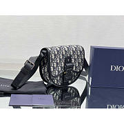 Dior Mini Gallop Bag With Strap Beige and Black Oblique 20.5 x 16 x 5 cm - 5