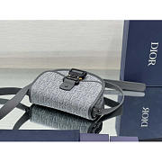 Dior Mini Gallop Bag With Strap Ruthenium-Colored 20.5 x 16 x 5 cm - 4