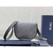 Dior Mini Gallop Bag With Strap Ruthenium-Colored 20.5 x 16 x 5 cm - 3