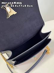 Louis Vuitton LV Mylockme Chain Bag Black Cream 22.5 x 17 x 5.5 cm - 2