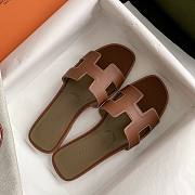 Hermes Slippers Brown - 1