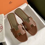 Hermes Slippers Brown - 4