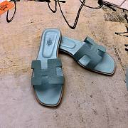 Hermes Oran Sandal Blue - 2