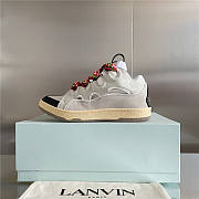 Lanvin Curb Suede Trim Sneakers - 5
