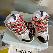 Lanvin Curb Suede Trim Sneakers - 3