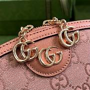 Gucci Ophidia GG Small Shoulder Bag Pink Canvas 23.5x19x8cm - 4