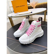 Louis Vuitton LV Squad Sneaker High Top Pink - 3