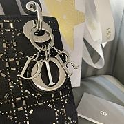 Dior Lady Strass Cannage Satin Black 17cm - 6