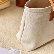 Celine Horizontal Cabas Natural Tan Canvas 44x32x16cm - 4