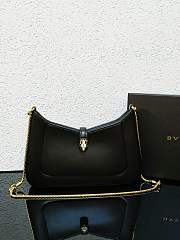 BVLGARI Serpenti Baia Shoulder Bag Black 27.5x18x4.5cm - 1