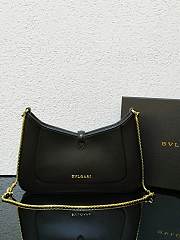 BVLGARI Serpenti Baia Shoulder Bag Black 27.5x18x4.5cm - 6