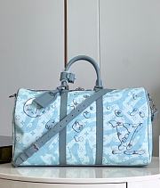 Louis Vuitton LV Keepall Bandoulière 50 Blue Crystal 50 x 29 x 23 cm - 1