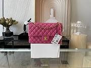 Chanel Medium Flap Bag Pink Gold Lambskin 25cm - 1